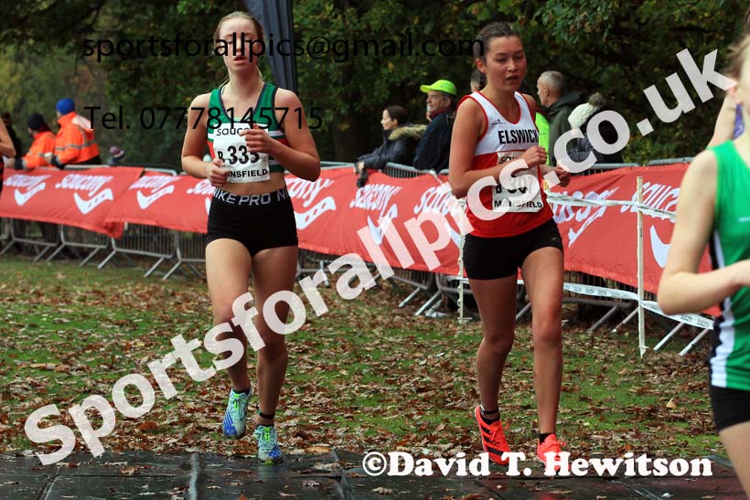 Womens Under-17s, 2022 National Cross Country Relays, Berry Hill Park, Mansfield.  Photo: David T. Hewitson/Sports for All Pics